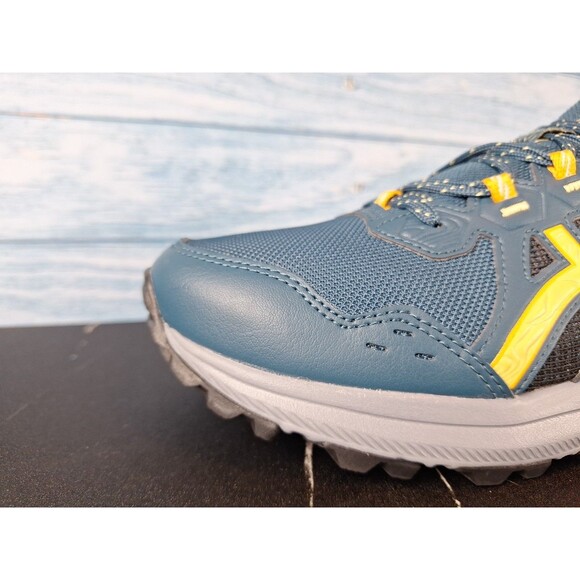 ASICS Men\'s Trail Scout 3 Running Shoes Night Sky Teal Yellow Sz 9 main image 12